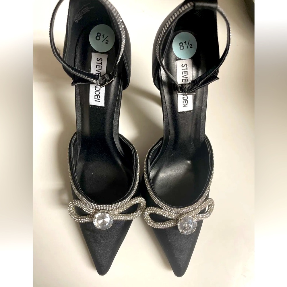 Steve Madden Viable High Stiletto Embellished Ankle Strap Pump Size 8.5